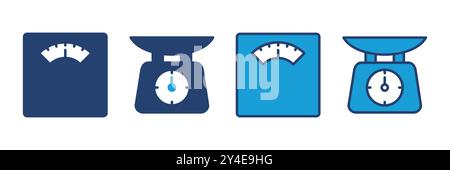 Scales icon vector. Weight scale icon Stock Vector