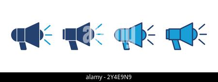 Megaphone icon vector. Loudspeaker icon vector. Stock Vector