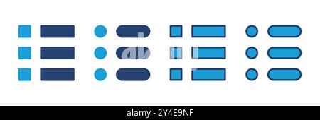 Menu Icon vector. web menu icon. hamburger menu symbol Stock Vector