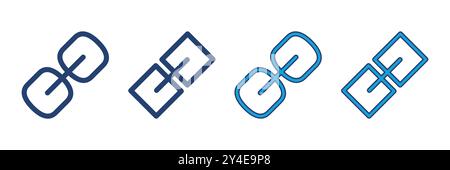 Link icon vector. Hyperlink chain symbol. Stock Vector