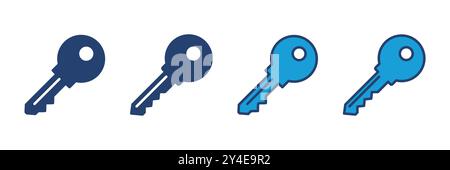 Key icon vector. Key vector icon. Key symbol Stock Vector