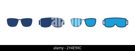 Glasses icon vector. Glasses vector icon Stock Vector