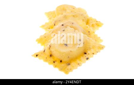 italian ravioli isolated on white background Stock Photo