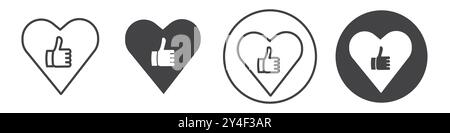 Good health icon set in thin line outline style and linear vector sign Stock Vector