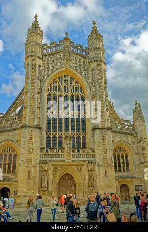 Bath Abbey in the city centre of Bath, Somerset, England. Stock Photo