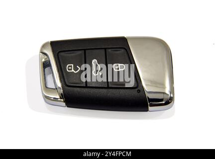 Car key isolated on white background Stock Photo