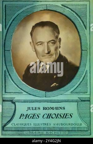Jules Romains - Pages Choisies (Selected pages) - Published by Hachette, book cover Stock Photo