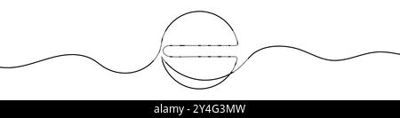 Continuous line drawing of pills. Single line drawing of a pills. Line art pills. Vector illustration. Stock Vector
