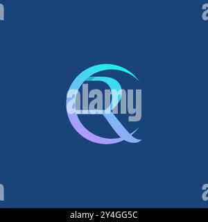 Letter CR Logo Design Vector. RC Icon Design Stock Vector