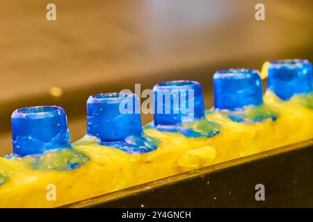 Close-Up of Beekeeping Queen Cells for Bee Breeding Stock Photo