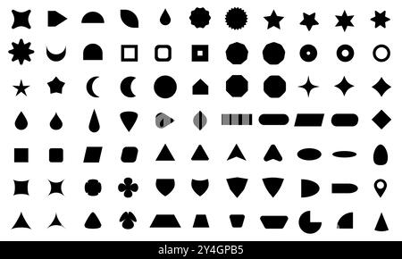 Vector basic shape collection for your design Stock Vector