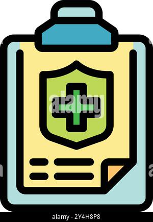 Medical insurance policy is providing financial protection and access to healthcare services for individuals and families Stock Vector