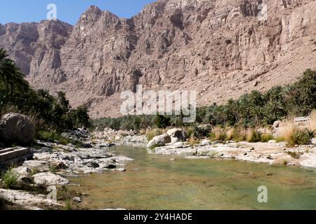 Wadi Tiwi (Oman) Stock Photo