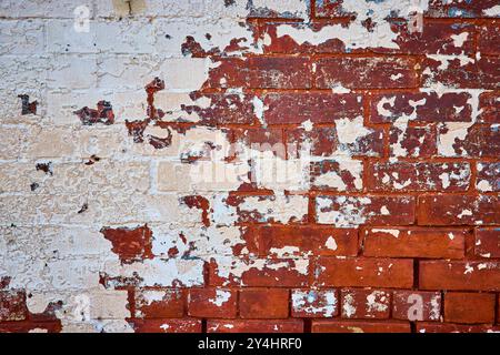 Weathered Red Brick Wall Texture Close-Up Stock Photo