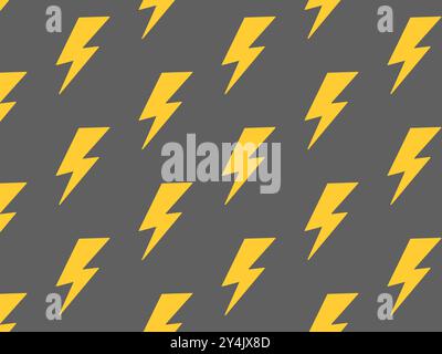 Cartoon lightning pattern. Vector illustration.. Stock Vector