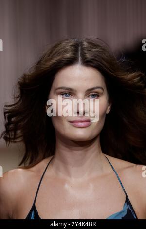 Milan, Italy. 18th Sep, 2024. Isabeli Fontana walks the catwalk at the Roberto Cavalli fashion show during the Spring Summer 2025 Collections Fashion Show at Milan Fashion Week in Milan Italy on September 18 2024 (Photo by Jonas Gustavsson/Sipa USA) Credit: Sipa USA/Alamy Live News Stock Photo