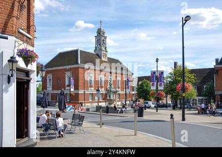 Town Hall and Market Place, Braintree, Essex, England, United Kingdom Stock Photo