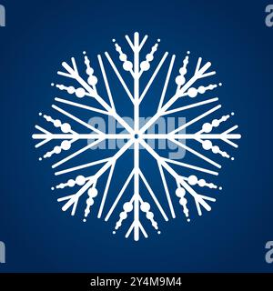 Snowflake Vectors and illustration, soft snowflake symbol, icon, logo for design Christmas vector, illustration element Stock Vector