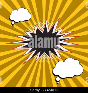 Sale off bubble, banner with black halftone background shadow effect, used for super sale and discount price, marketing banner vector design Stock Vector