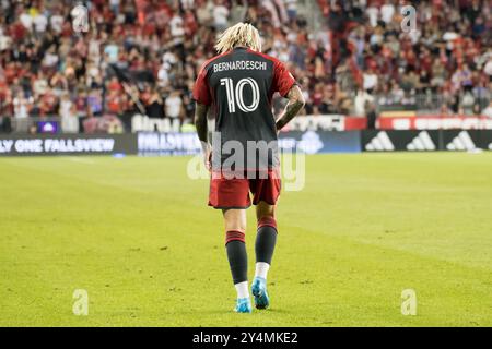 Toronto, Canada. 18th Sep, 2024. Federico Bernardeschi #10 seen during the MLS game between Toronto FC and Columbus Crew at BMO field. Final score; Toronto 0:2 Columbus. (Photo by Angel Marchini/SOPA Images/Sipa USA) Credit: Sipa USA/Alamy Live News Stock Photo