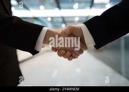 Business handshake sealing the deal Stock Photo