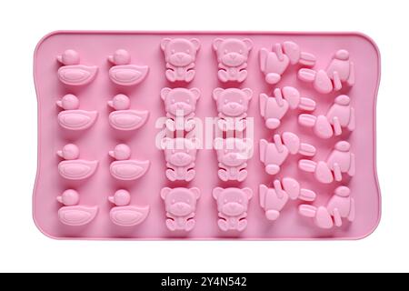 Silicone mold for baking or crafting on a white background Stock Photo