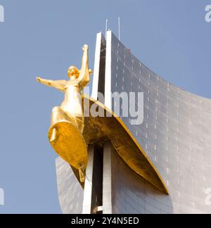 ROSTOV-ON-DON,RUSSIA-OCTOBER 13-The memorial stele 'warriors-liberators of Rostov-on-Don from the Nazis' on October 13,2013 in Rostov-on-Don. Stock Photo