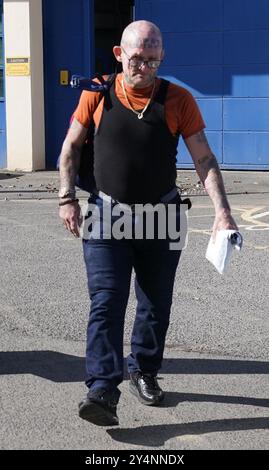 File photo dated 10/09/24 of Jason Hoganson seen outside HM Prison Durham following his early release from prison. Hoganson, 53, who was photographed raising a thumb as he was released from Durham Prison on September 10 has been rearrested and remanded in custody. Issue date: Thursday September 19, 2024. Stock Photo