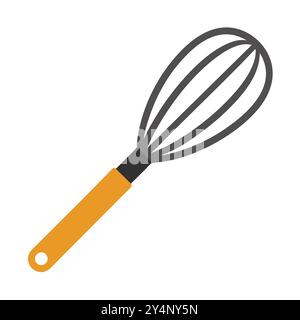 Minimalist Whisk Icon for Cooking and Baking. Stock Vector