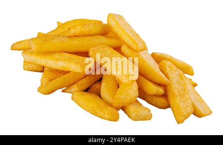 French fries potatoes isolated on white background Stock Photo