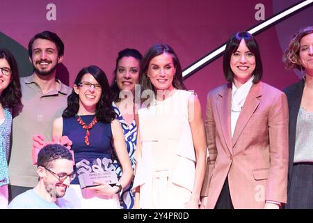 Queen Letizia of Spain attends National final of scientific monologues 'Only Science' at Circulo de Bellas Artes on May 28, 2024 in Madrid, Spain. Stock Photo