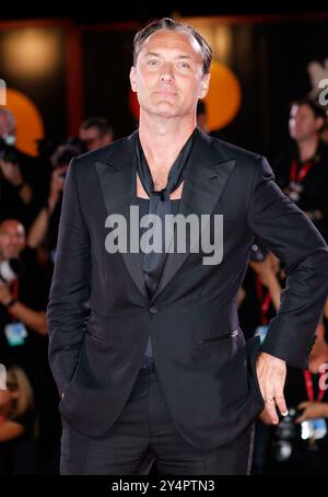 Jude Law attends the premiere of 'The Order' during the 81st Venice International Film Festival at Palazzo del Cinema on the Lido in Venice, Italy, on 31 August 2024. Stock Photo