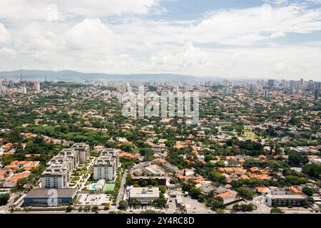 Aerial view of Sao Paulo -  Pinheiros neighborhood Stock Photo