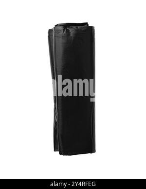 Garbage Bag Roll Isolated. Trash Package Stock Photo