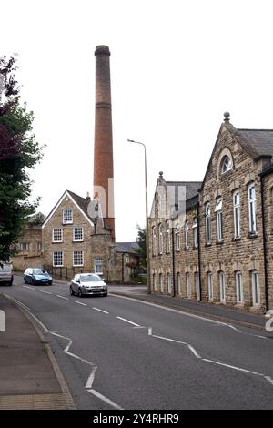 Woodford Mill, Early's Blanket Mill and chimney (Witney Mill)  Witney, Oxfordshire, UK Stock Photo