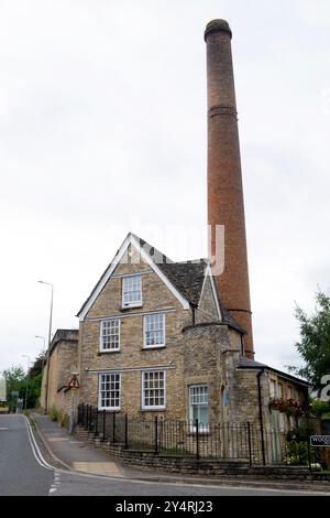 Woodford Mill, Early's Blanket Mill and chimney (Witney Mill)  Witney, Oxfordshire, UK Stock Photo