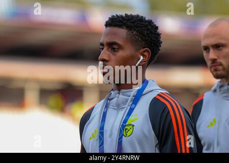 Belgrade, Serbia. 19th Sep, 2024. Leandro Barreiro of Benfica ahead of the UEFA Champions League 2024/25 League Phase MD1 match between FK Crvena Zvezda and SL Benfica at the Rajko Mitic Stadium on September 19, 2024. Credit: Dimitrije Vasiljevic/Alamy Live News Stock Photo