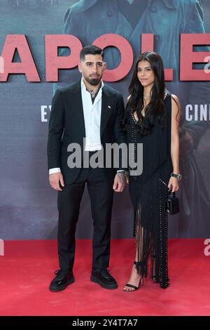 Ilia Topuria and Giorgina Uzcategui Badell pose for photo during the