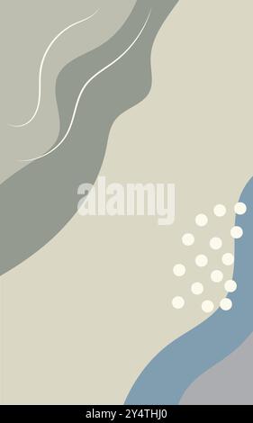 Abstract background with gray, blue, and white elements. Suitable for modern design projects, digital art, or corporate presentations. Stock Vector