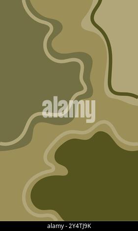 Abstract background featuring wavy green lines, perfect for modern designs, presentations, website backdrops, digital art, and creative projects. Stock Vector