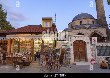 Street view of Stari Grad, the old city of Sarajevo in Bosnia and Herzegovina Stock Photo