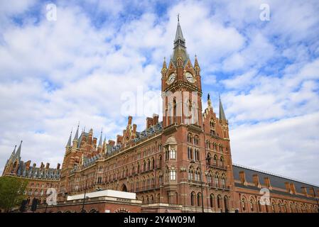 St Pancras railway station in London, United Kingdom, Europe Stock Photo