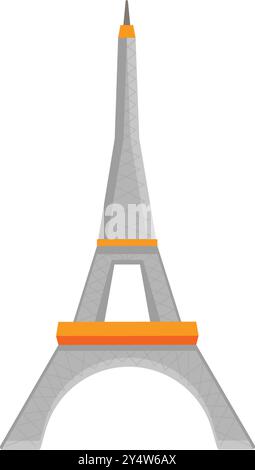 Eiffel Tower Cartoon Drawing Stock Vector