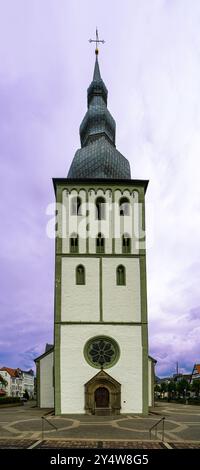 Towers of the Marien church in Lippstadt, Germany Stock Photo