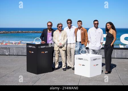Griffin Dunne, James Norton and Miles Heizer at Q&A following a