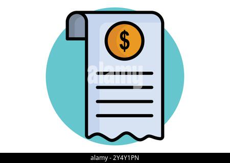 Dollar bill paper icon, outline style Stock Vector Image & Art - Alamy