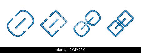 Link icon vector. Hyperlink chain symbol. Stock Vector