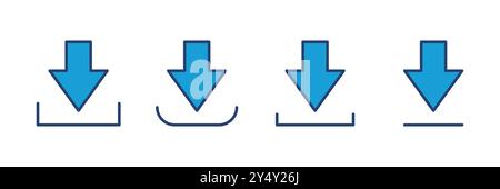 Download icon vector. Download vector icon Stock Vector