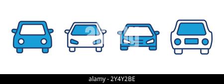 Car icon vector. car vector icon. small sedan Stock Vector