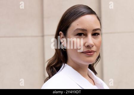 Aida Folch Poses portrait session during the promotion of Isla Perdida (Haunted Heart), at on July 19, 2024 in Madrid, Spain. Stock Photo